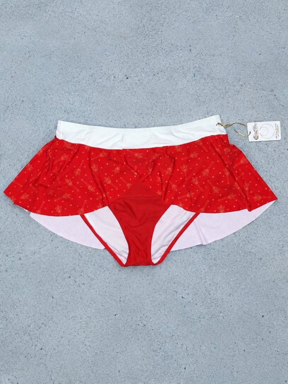 Sailor Moon Mars Skirted Swim Bottoms NWT, Plus Size 3 (3X)
